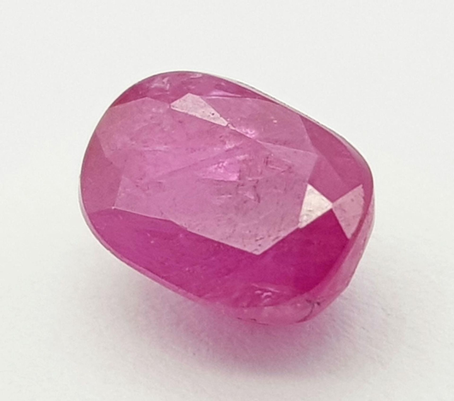 A 1.63ct Untreated Rare Burma Ruby Gemstone - GFCO Swiss Certified.
