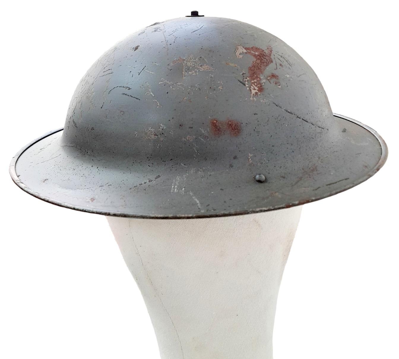 Scarce WW2 British Homefront Boy Scouts “War Service” Civilian Helmet. - Image 2 of 5