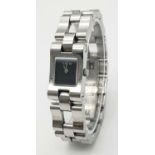 A Designer Gucci Stainless Steel Quartz Ladies Watch. Stainless steel bracelet and case - 17mm.