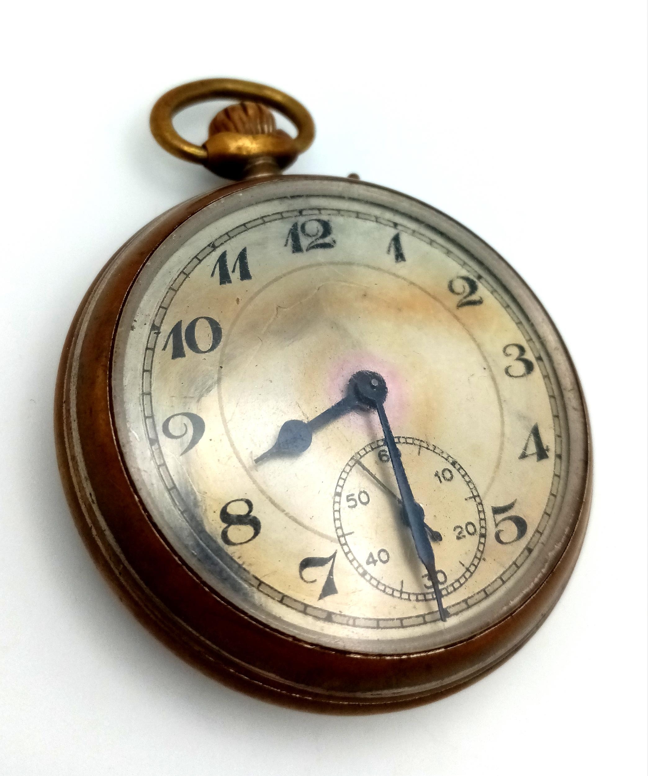 WW2 Period German Pocket Watch dedicated to a Soldier in the II/SS Germania Regiment which were - Image 2 of 4