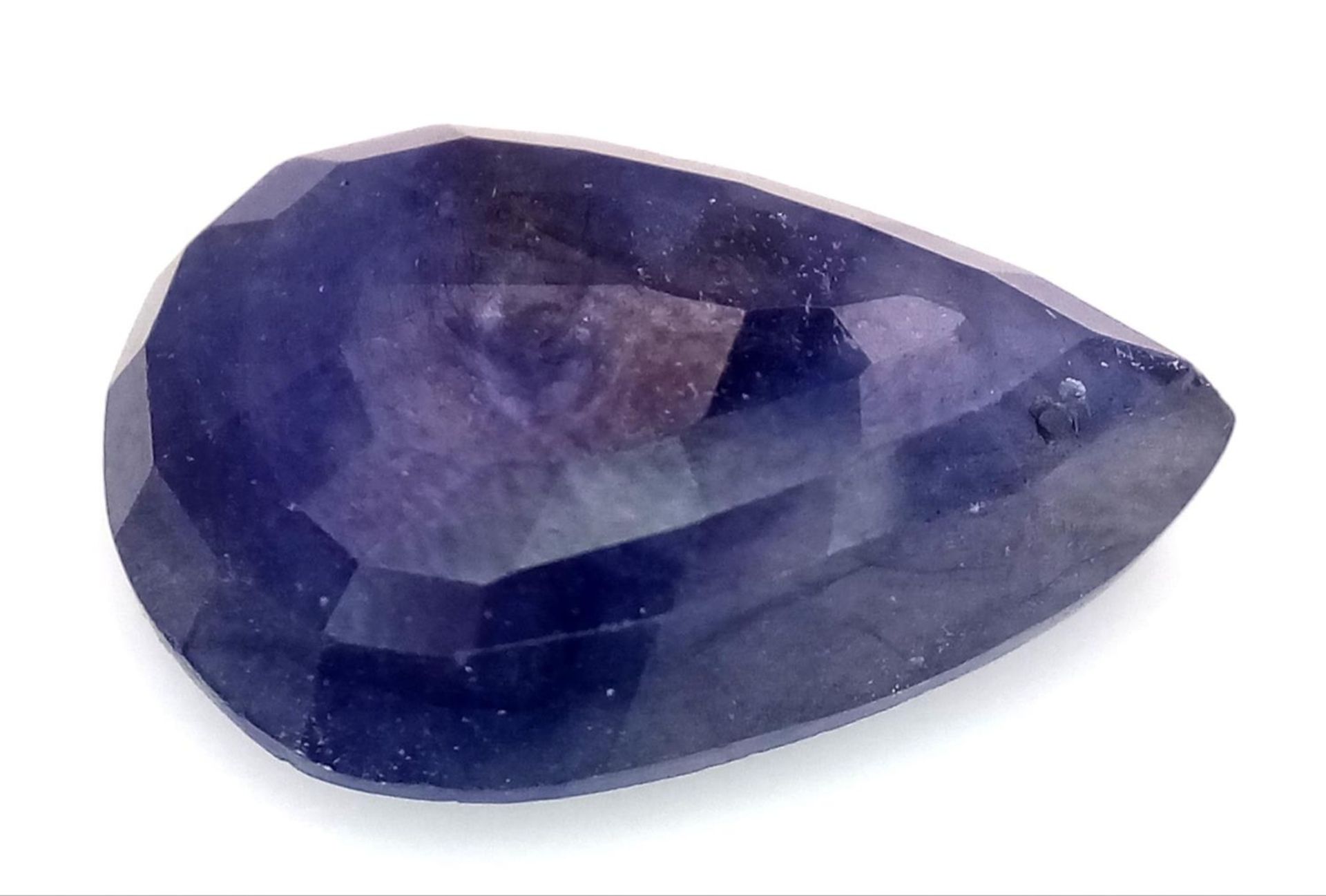 A 11.24ct Natural Blue Sapphire Gemstone - GFCO Swiss Certified. - Image 2 of 4