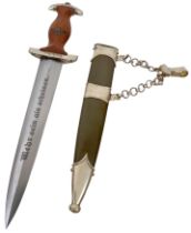 3rd Reich NPEA Student Leaders Dagger with chain from the National Political Institute of