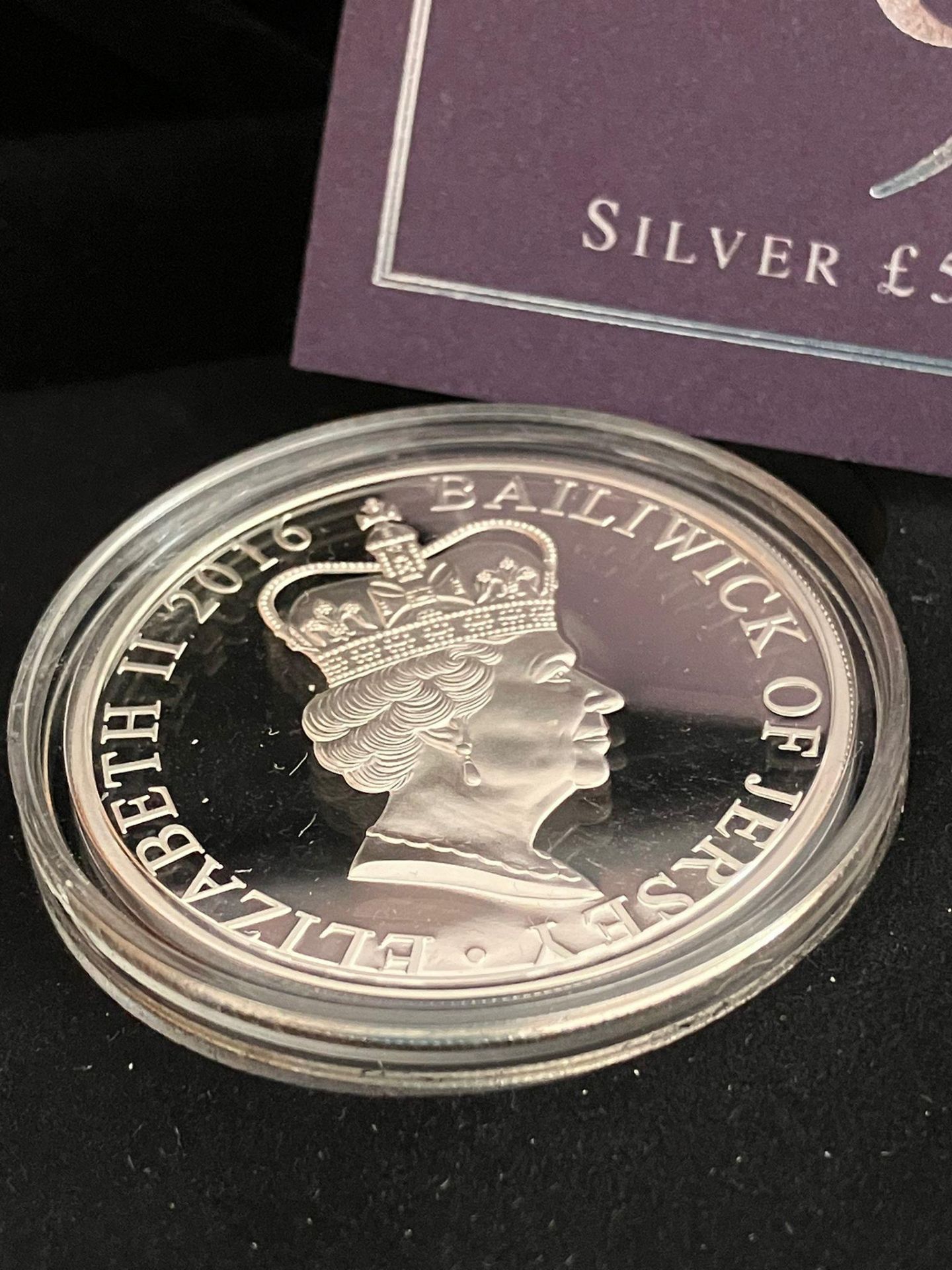 SILVER PROOF £5 COIN issued in 2016 to mark Queen Elizabeth’s 90th birthday. Complete with - Image 3 of 4