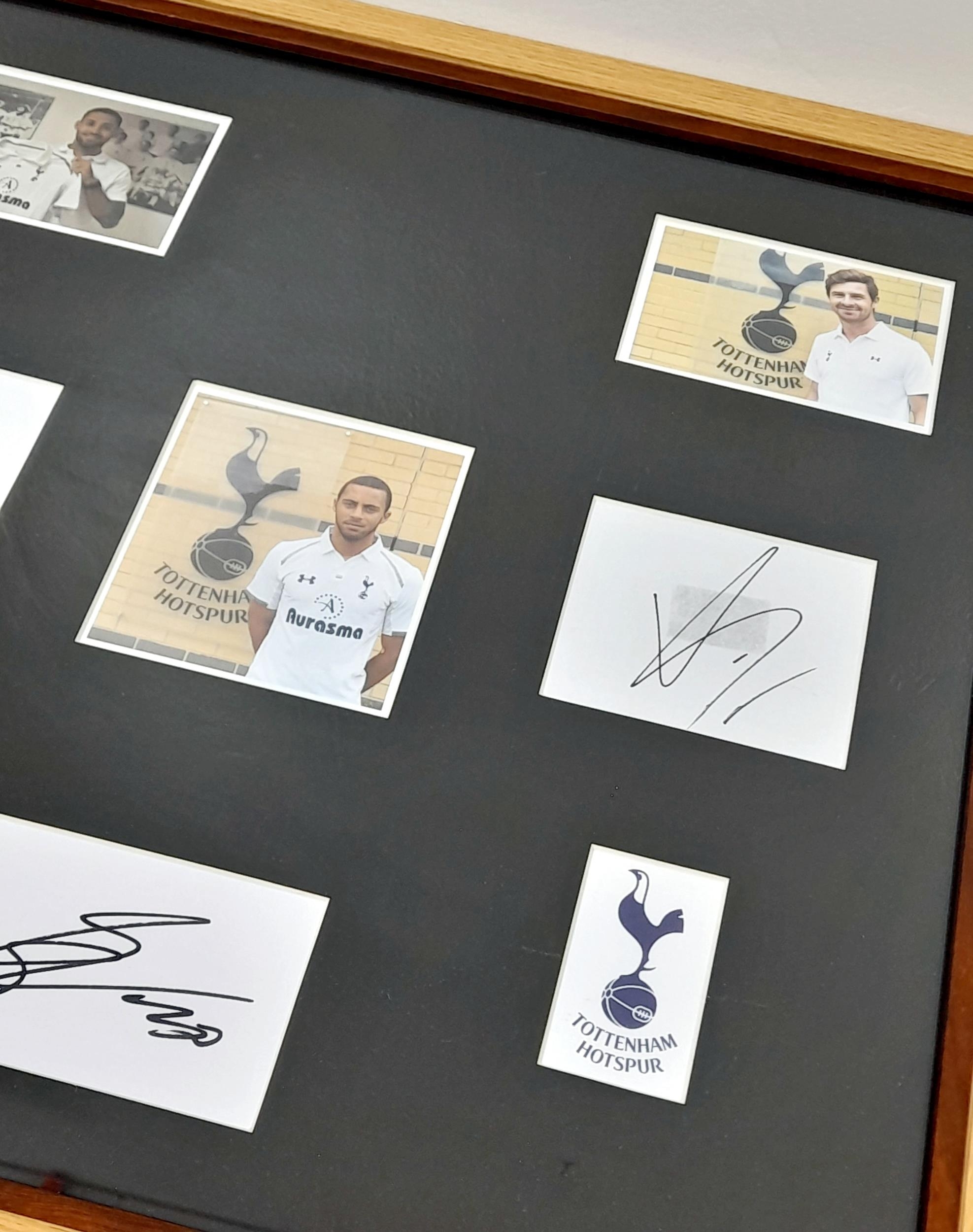 A Signed Tottenham FC Framed Signed Picture of Two Spurs Player and Manager. Clint Dempsey, Mousa - Image 3 of 4