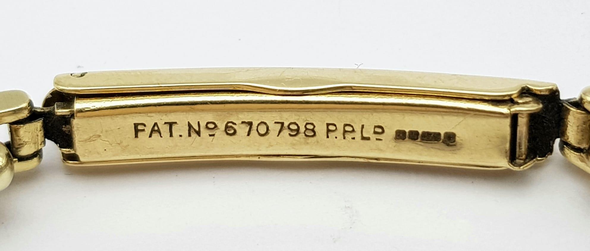 A Vintage 9K Gold Rolex Mechanical Ladies Watch. 9k gold expandable bracelet. 9k gold case - 23mm. - Image 4 of 6