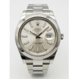 A Beautiful, Refined Rolex Automatic Datejust Gents Watch. Model 116300. Oyster-steel bracelet and