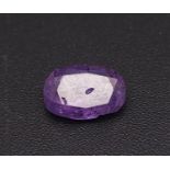 A 1.81ct Rare Untreated Kashmir Pink Violet Sapphire - GFCO Swiss Certified.