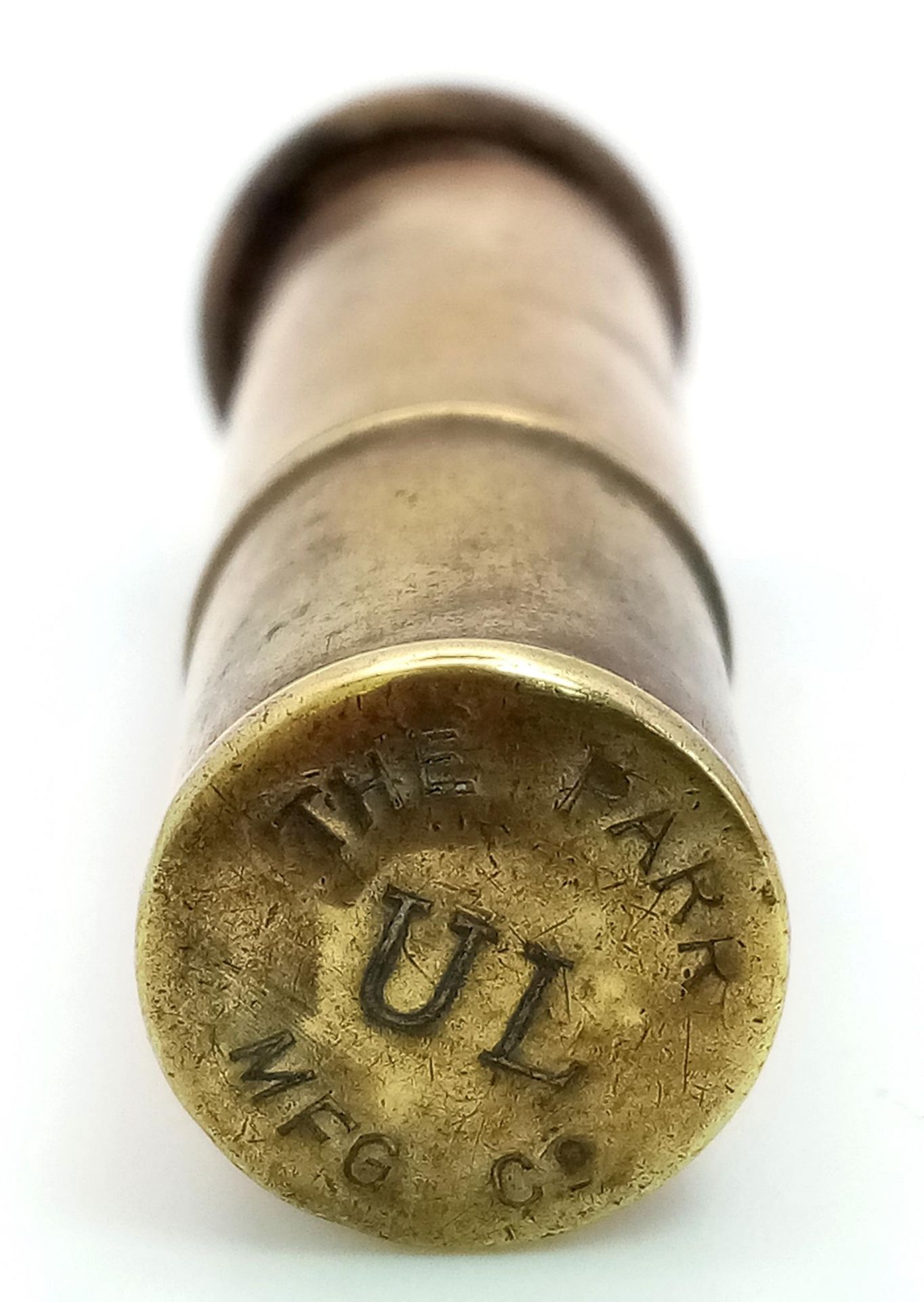A real rare “Been There” WW1 Trench Art Lighter with a button from the Canadian 27th Battalion - Bild 3 aus 4
