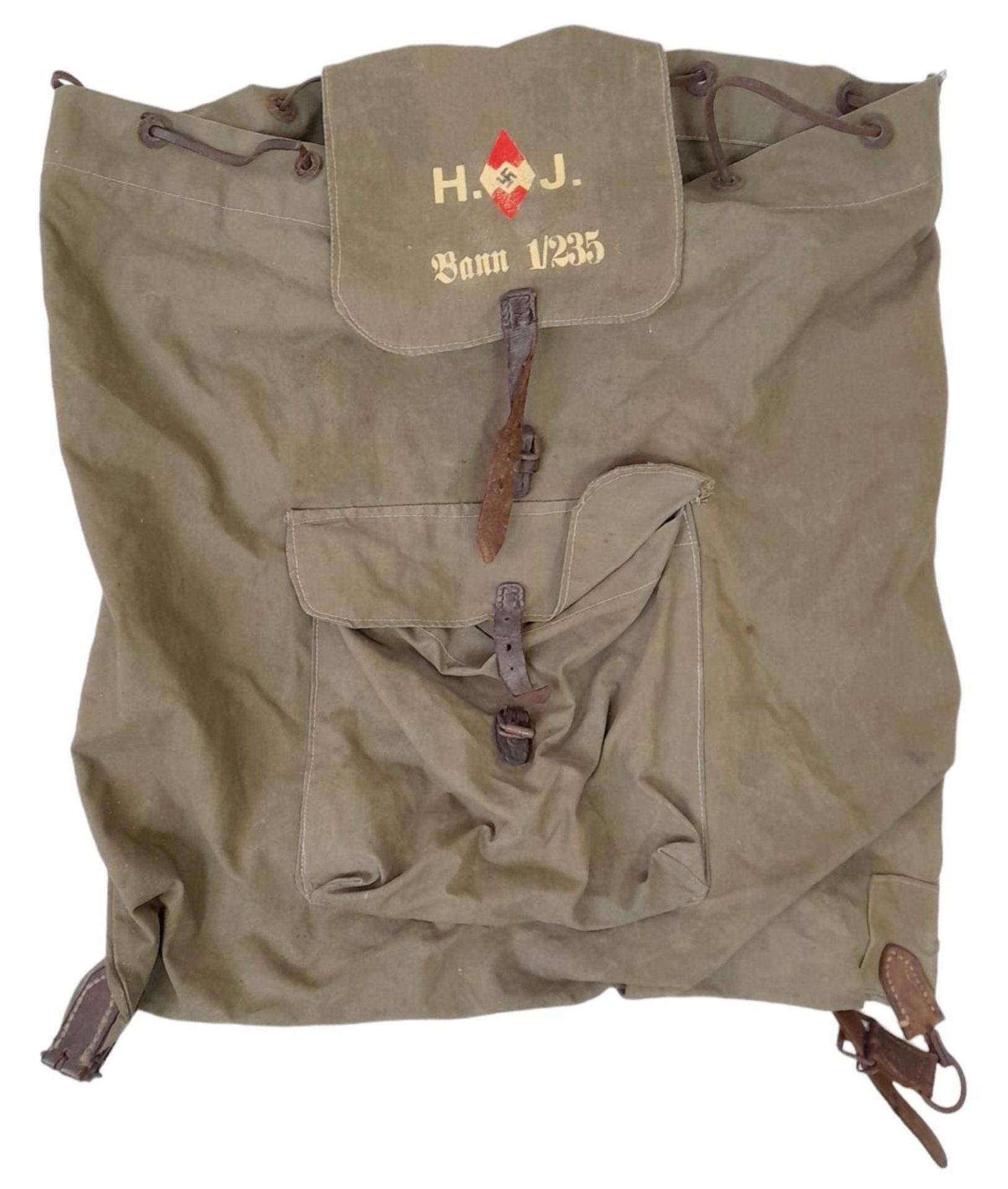 3rd Reich Hitler Youth Back Pack.