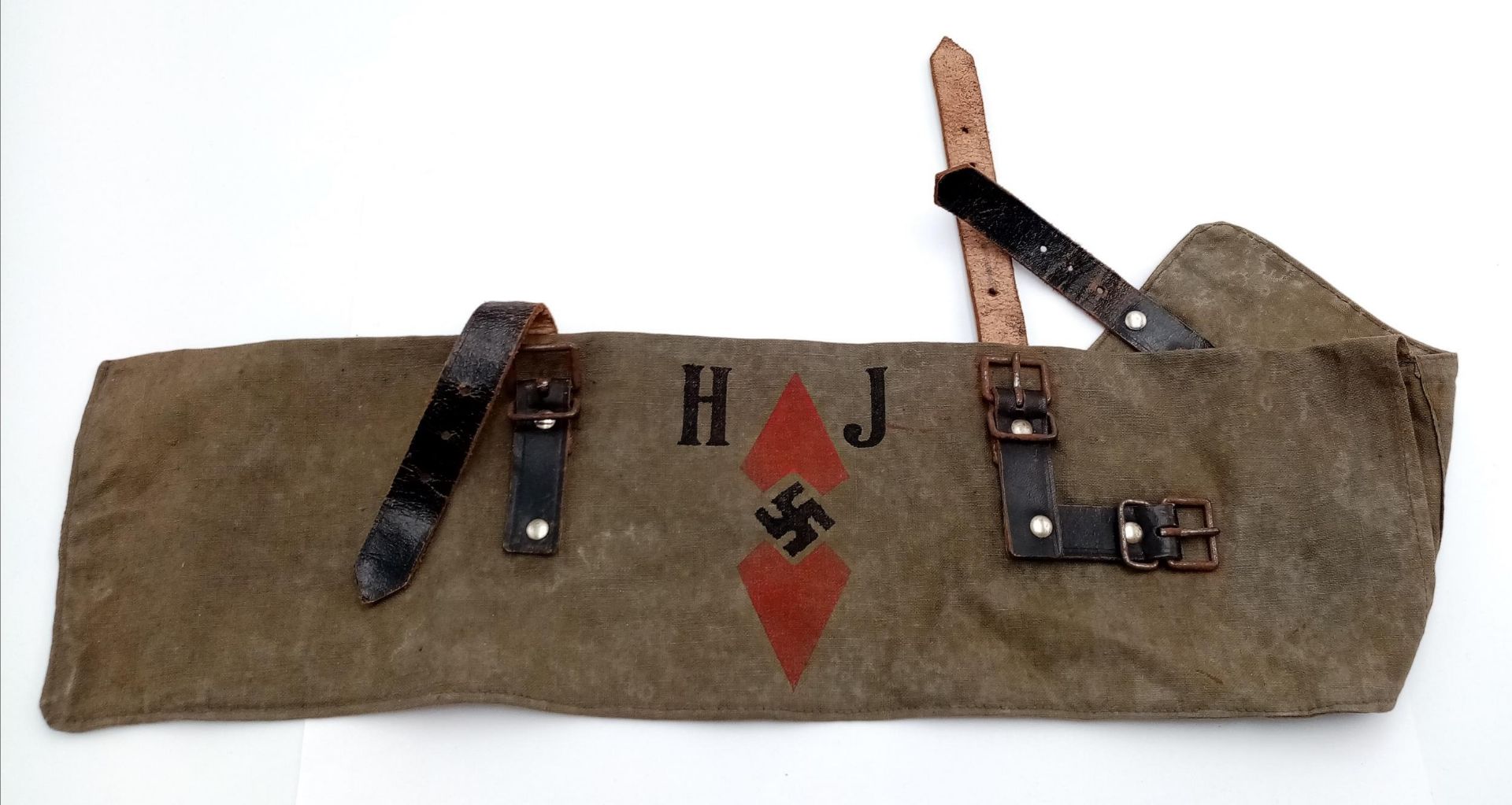 WW2 German Hitler Youth Tent Peg Bag.
