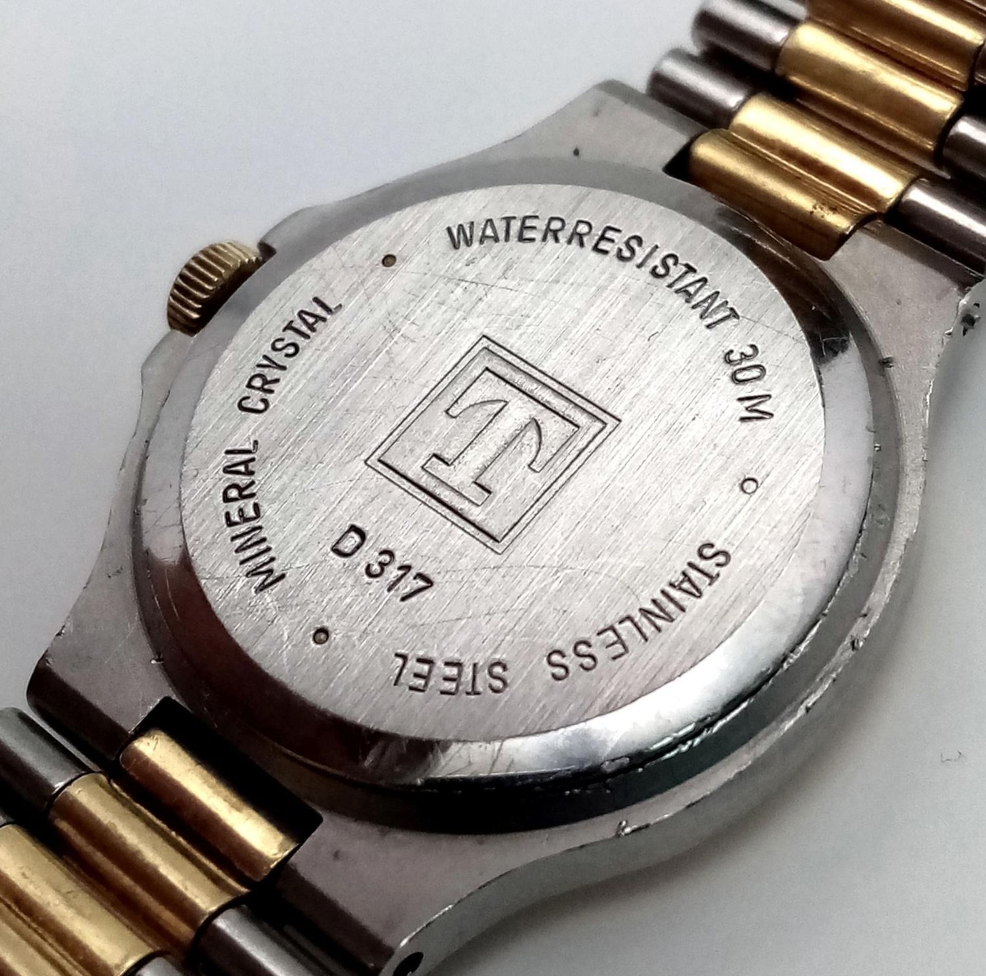 A Tissot Two Tone Quartz Ladies Watch. Two tone bracelet and case - 23mm. Gold tone dial. In working - Bild 7 aus 7