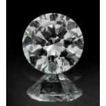 A 1.005ct Brilliant Round Cut Diamond. VVS2 Clarity. H Colour. IDL certificate.