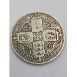 1883 SILVER GOTHIC FLORIN in Fine/ very fine condition.