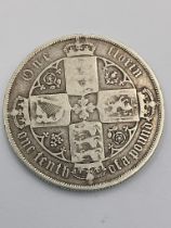 1883 SILVER GOTHIC FLORIN in Fine/ very fine condition.