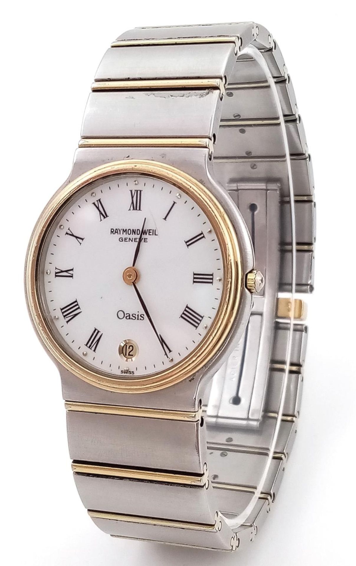 A Raymond Weil Oasis Quartz Watch. Stainless steel bracelet and case - 32mm. White dial. In