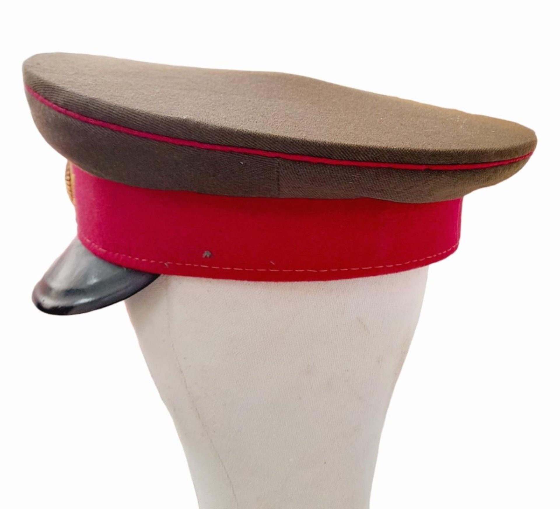 Cold War Period 1962 Dated Officers Visor Cap from a Motorised Infantry Unit. - Image 2 of 6