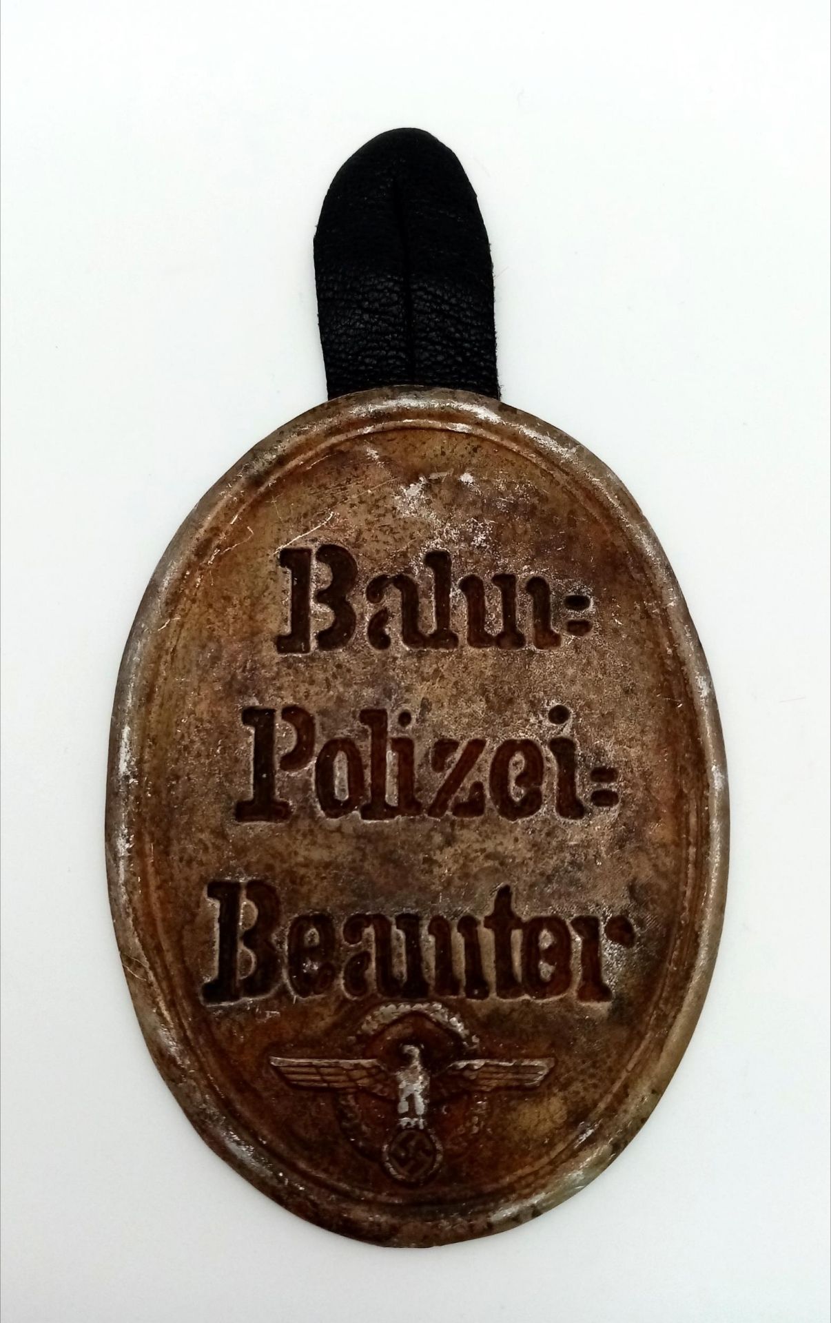 3rd Reich Railway Police Official ID Fob,