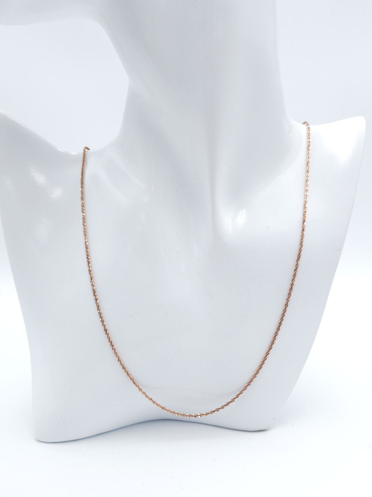 A Parcel of 4 x 60cm Length Unworn Rose Gold-Toned Sterling Silver Chain Necklaces. Comprising 3 x - Image 9 of 21