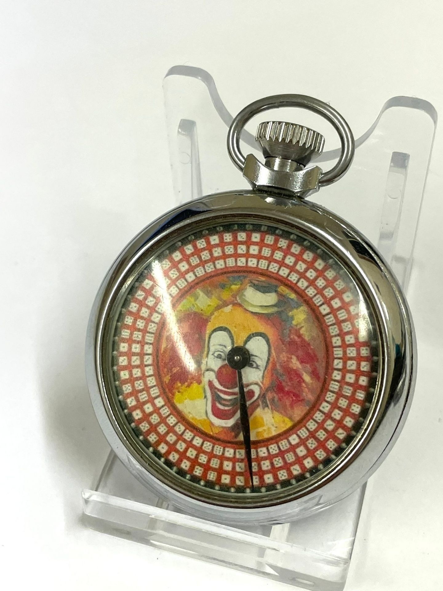 A Vintage carnival roulette spinning gaming pocket watch. In working order. - Bild 2 aus 2