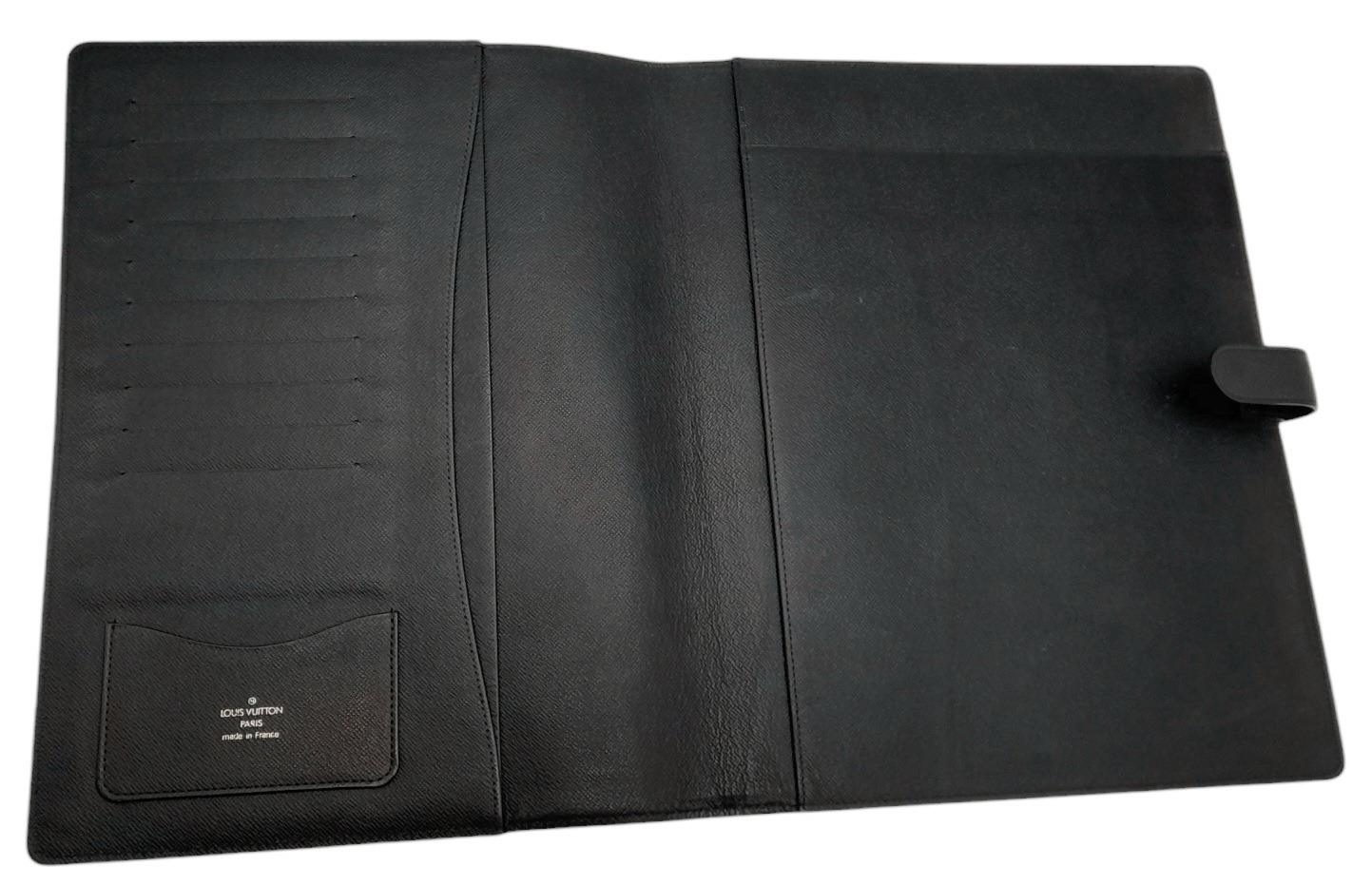 A Louis Vuitton Business Planner Case. Coated canvas exterior with LV logo in the corner. Press stud - Image 3 of 9