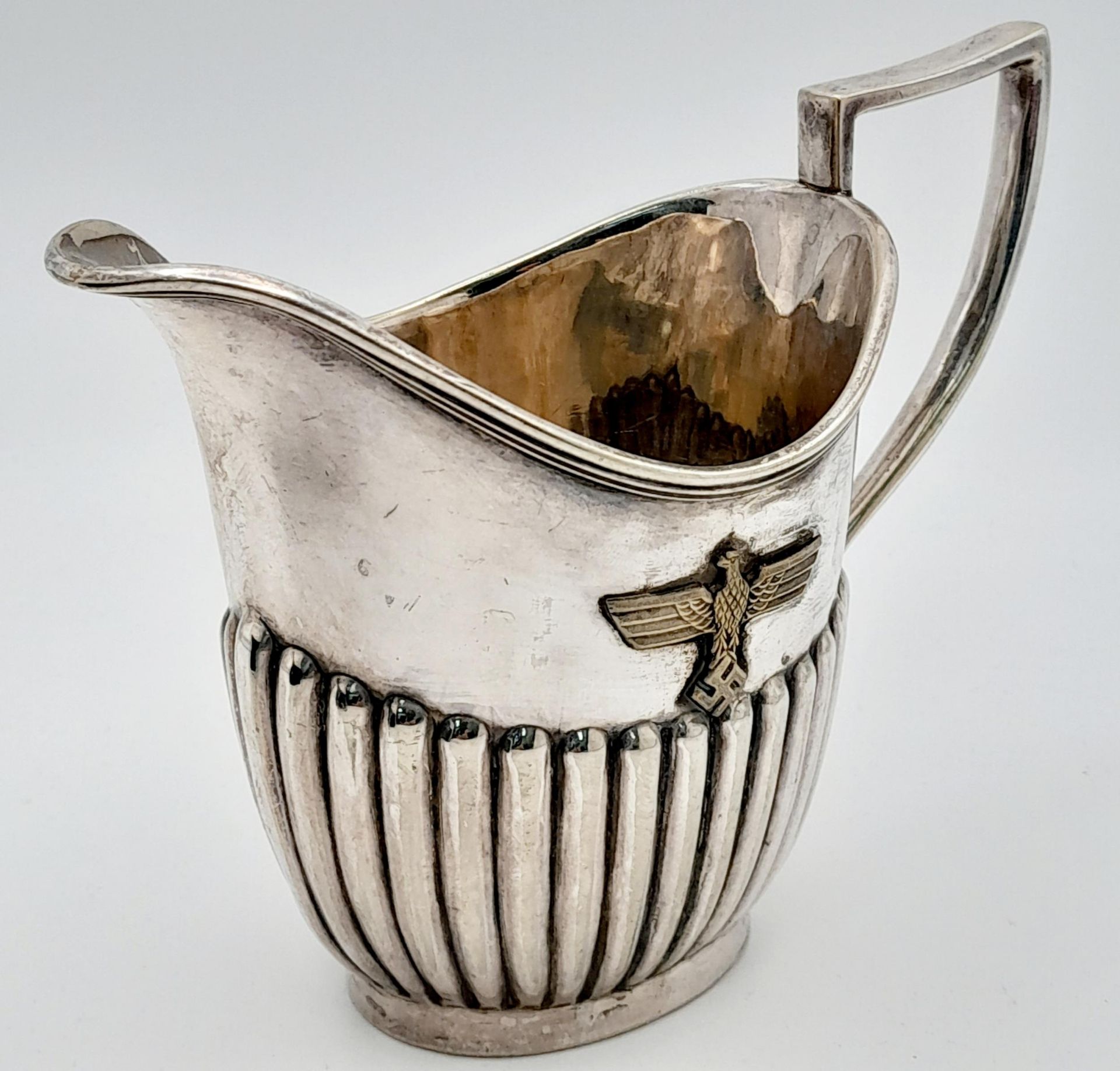 3rd Reich Silver Plated Milk/Cream Jug. - Bild 2 aus 6