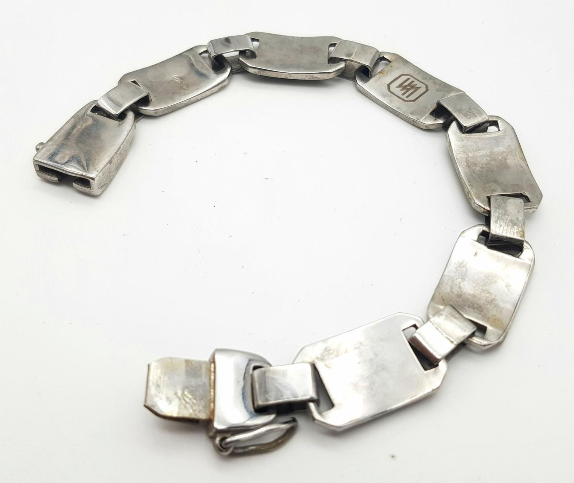 .800 Silver Bracelet Based on the Waffen SS Honour Dagger Chain. - Bild 5 aus 6