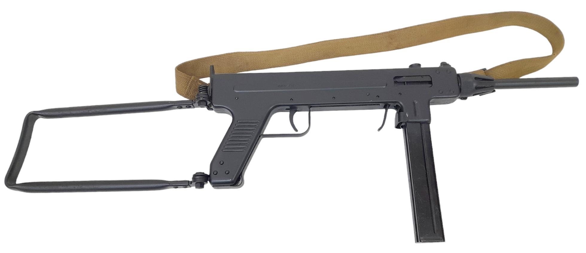 A Deactivated Danish Madsen M46 9mm Sub Machine Gun. Introduced in 1946 and replaced in 1950 with