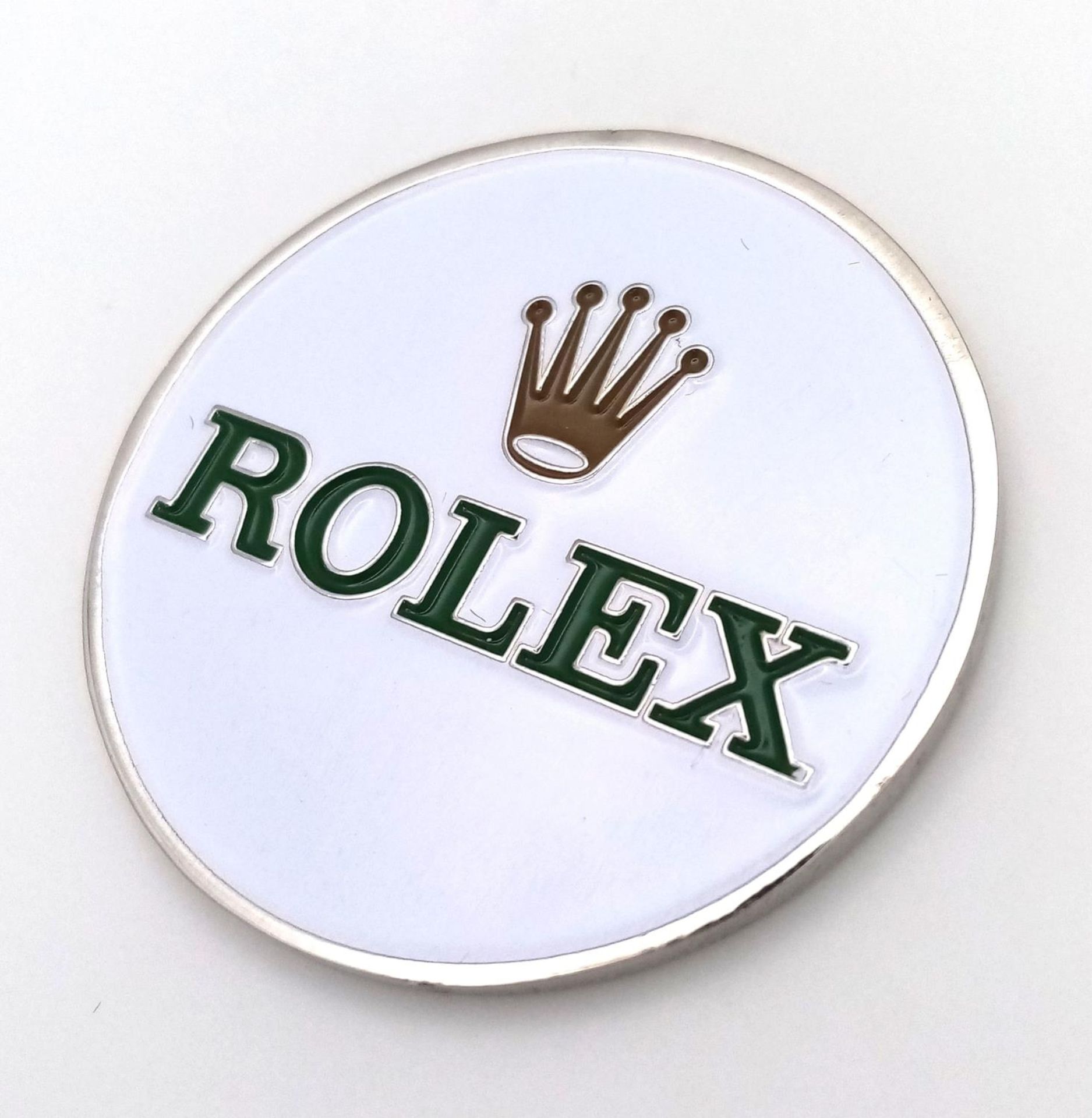 A Rolex Branded Two-Sided Token. Perfect for flipping a 50/50. 3.5cm diameter. - Image 2 of 3