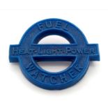 WW2 British Home Front “Fuel Watchers” Plastic (Cellulose Acetate) Economy Issue Badge. Bearing