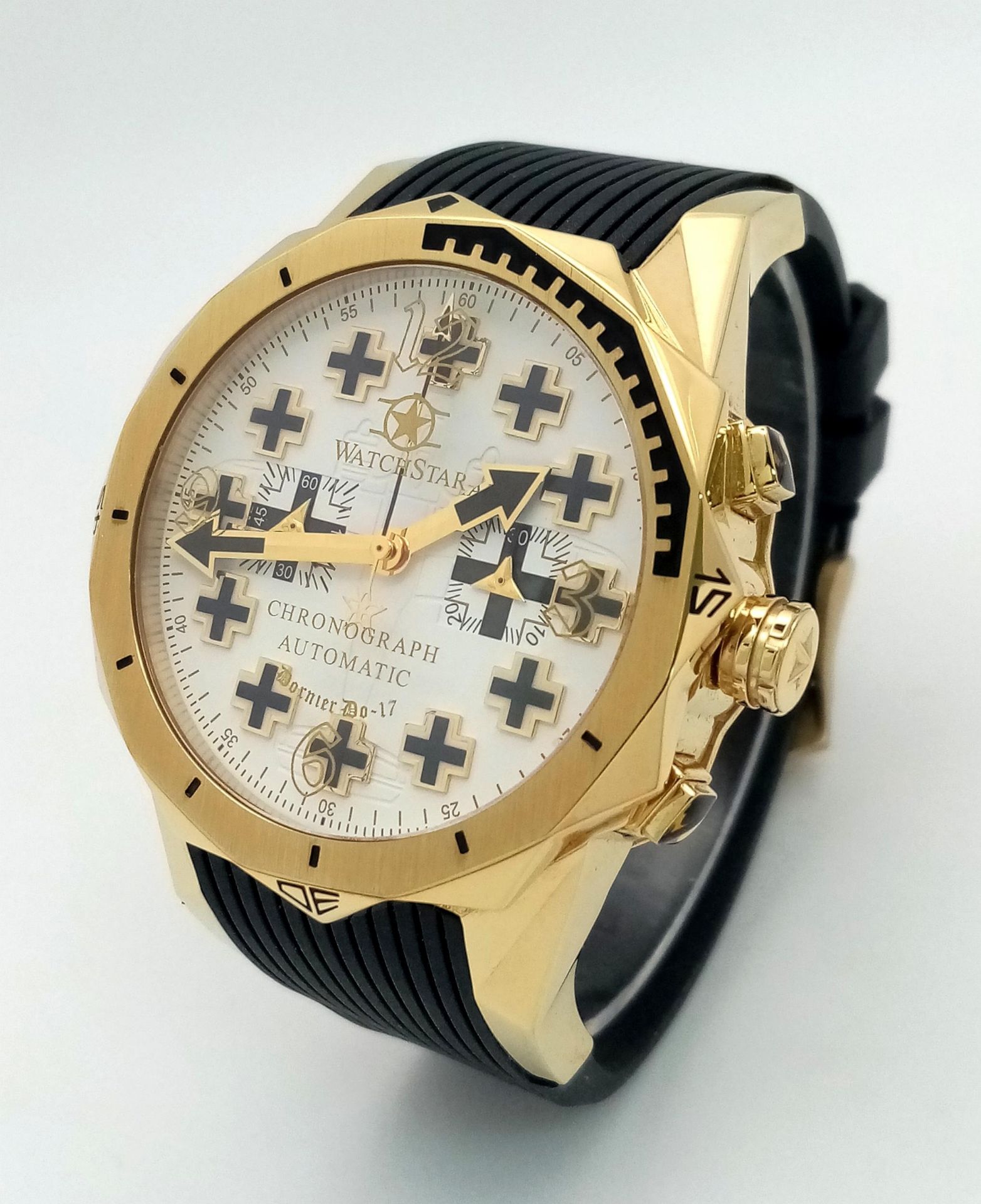 An Unworn, Military DNA, Automatic Chronograph Watch Commemorating the German Dornier DO-17. The