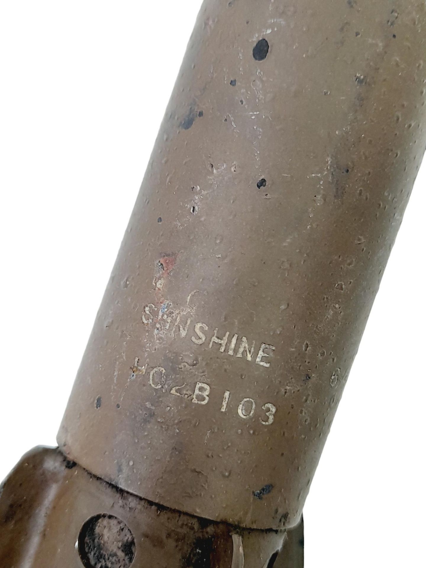 INERT PIAT (Projectile Anti Infantry Anti-Tank) Round. This is an empty TNT.3 Variant, more rare - Image 6 of 6