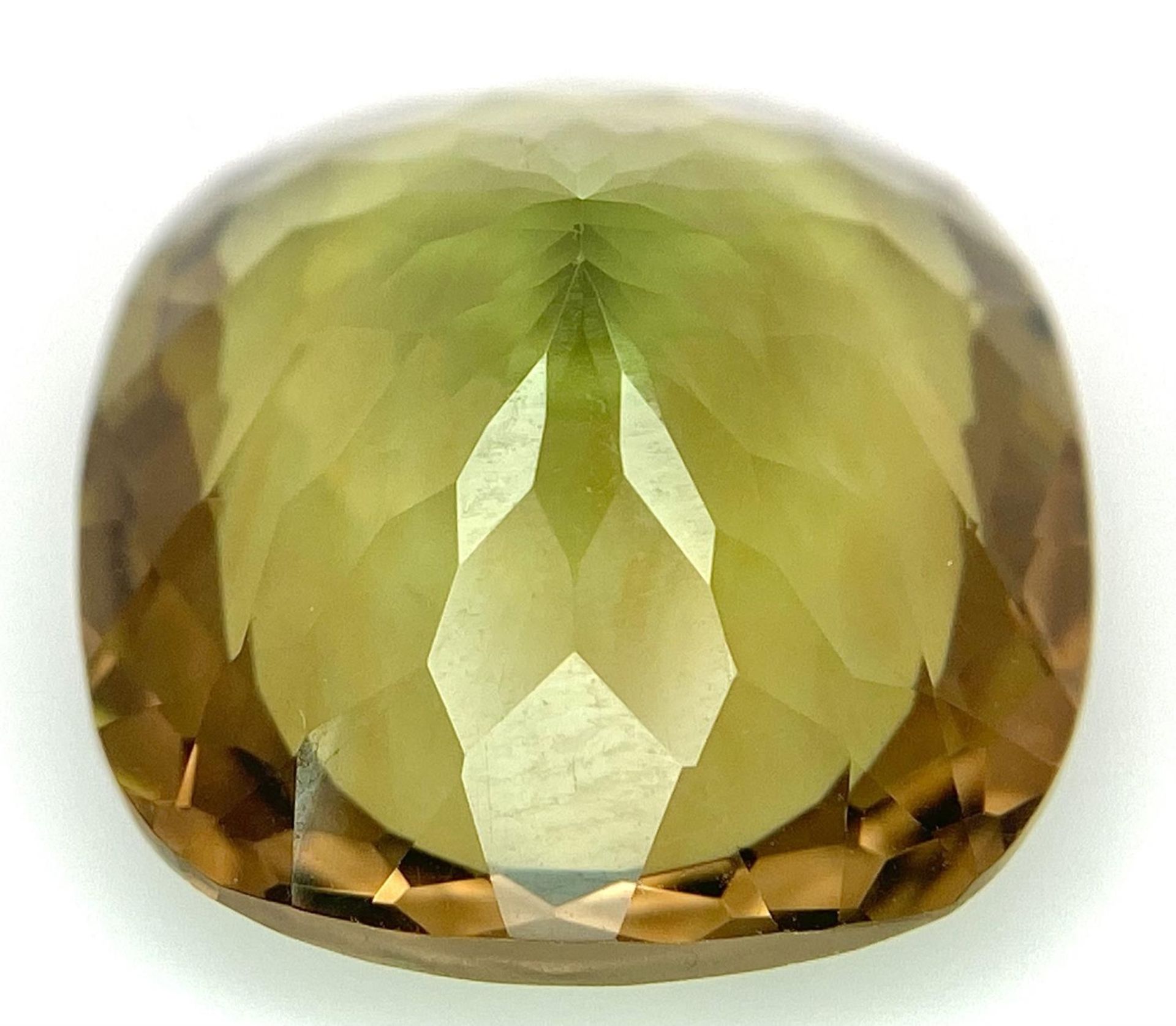 A 19ct Pale Green Prasiolite Gemstone. Cushion cut. No visible marks or inclusions. No certificate - Bild 3 aus 4