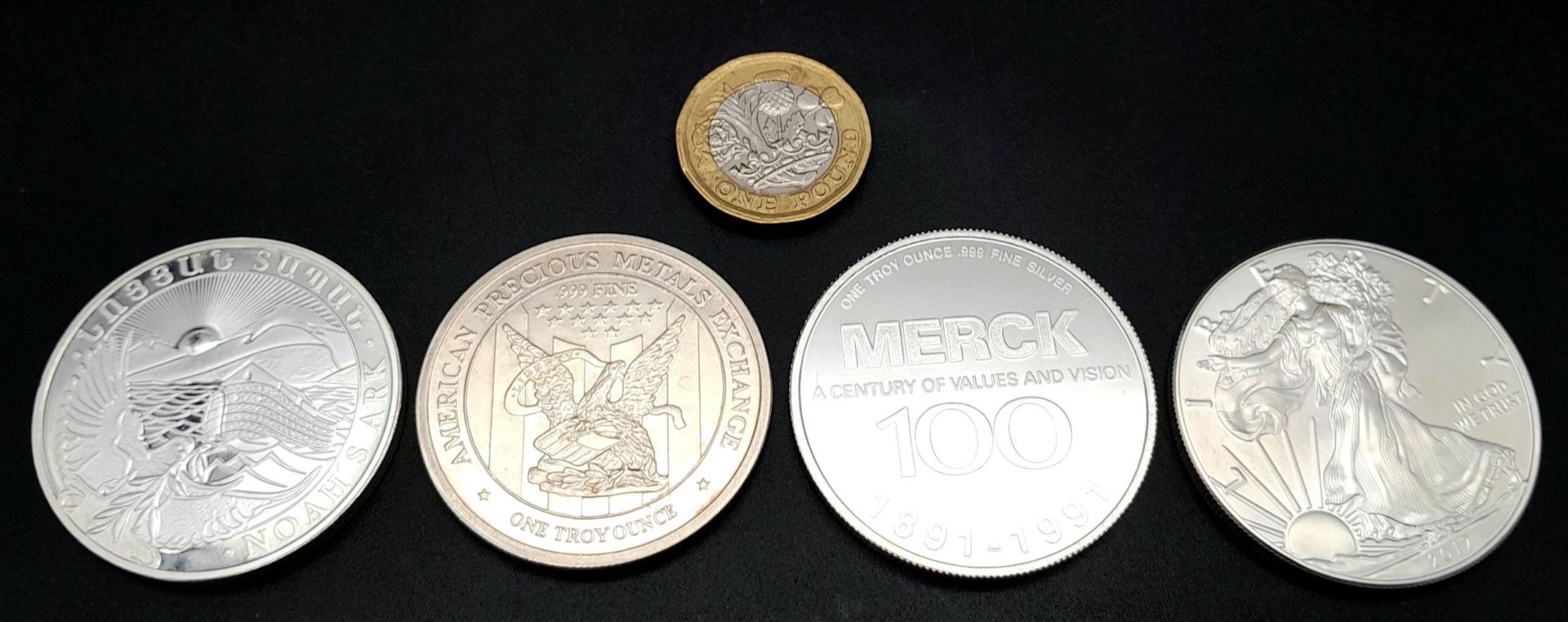 Four Fine Silver (.999) Purity 1oz Coins. Different themes. - Bild 3 aus 4