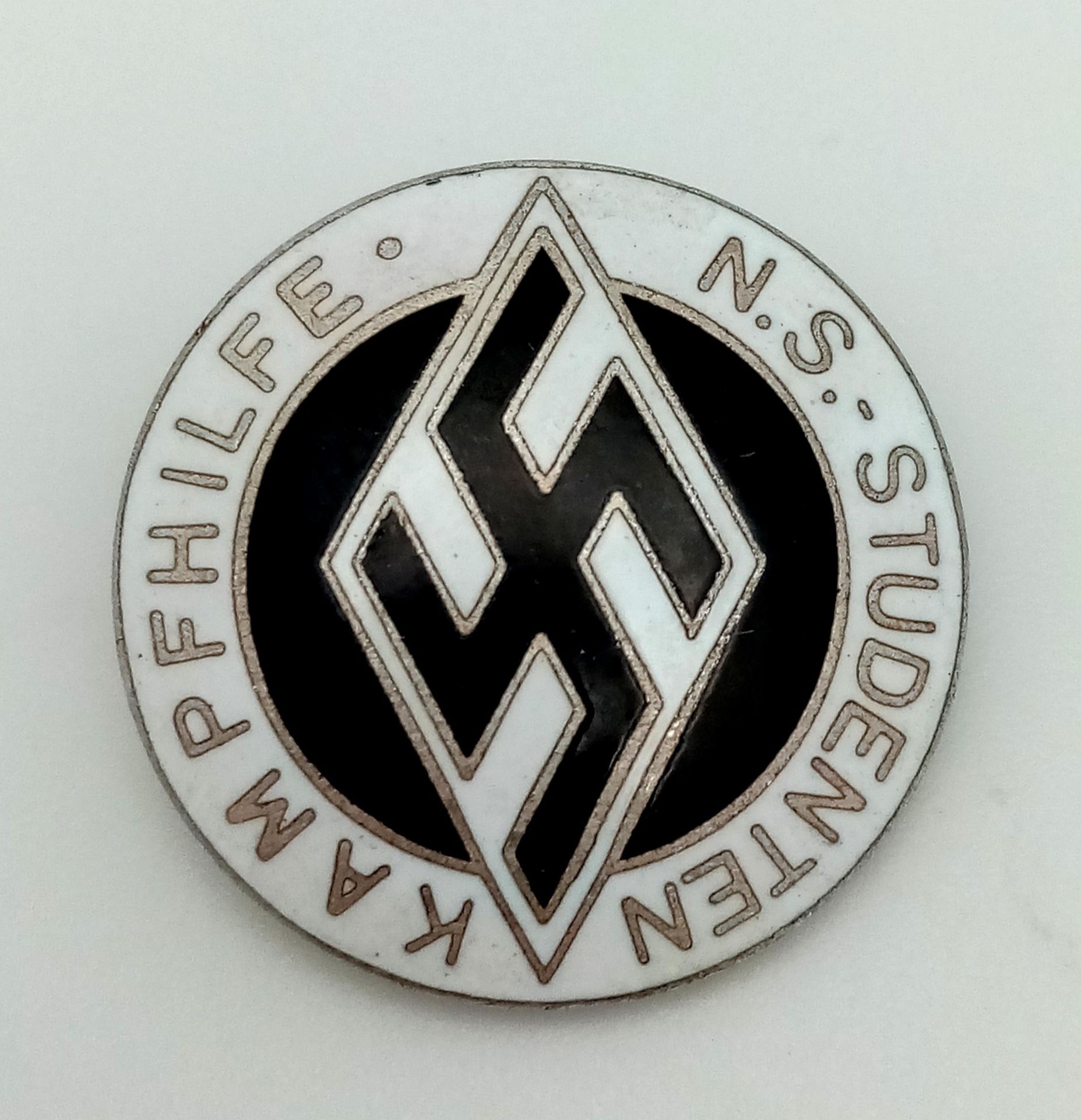 3rd Reich N.S Student “Kampfhilfe” Combat Aid Pin, given to Students who helped with the War Effort.