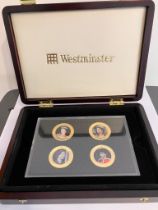 Westminster CORONATION JUBILEE PHOTO COIN SET. Complete with high quality display case. All coins