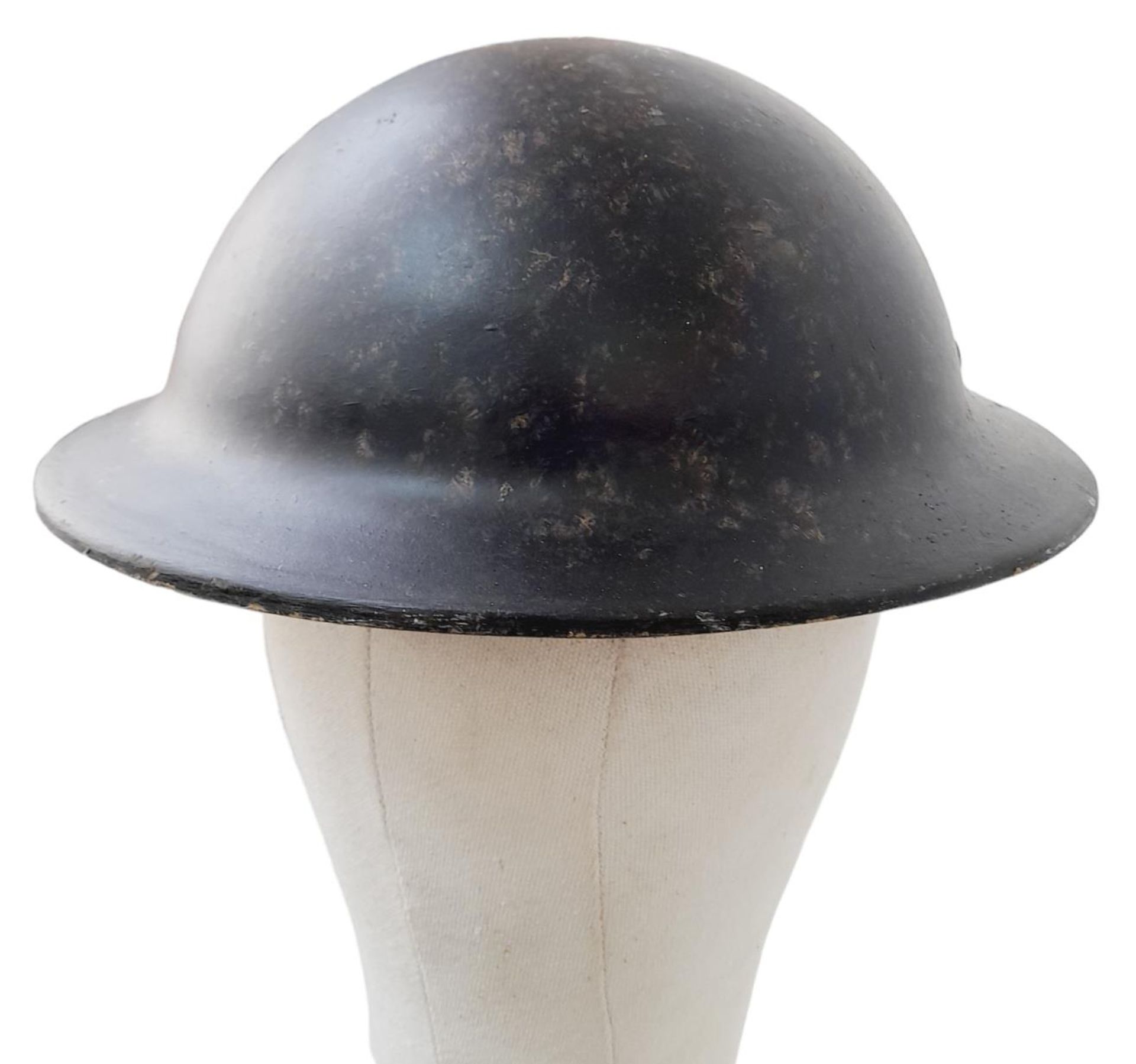 WW2 British Home Front General Post Office Line Layers Fibre Non Conductive Helmet. - Image 4 of 5