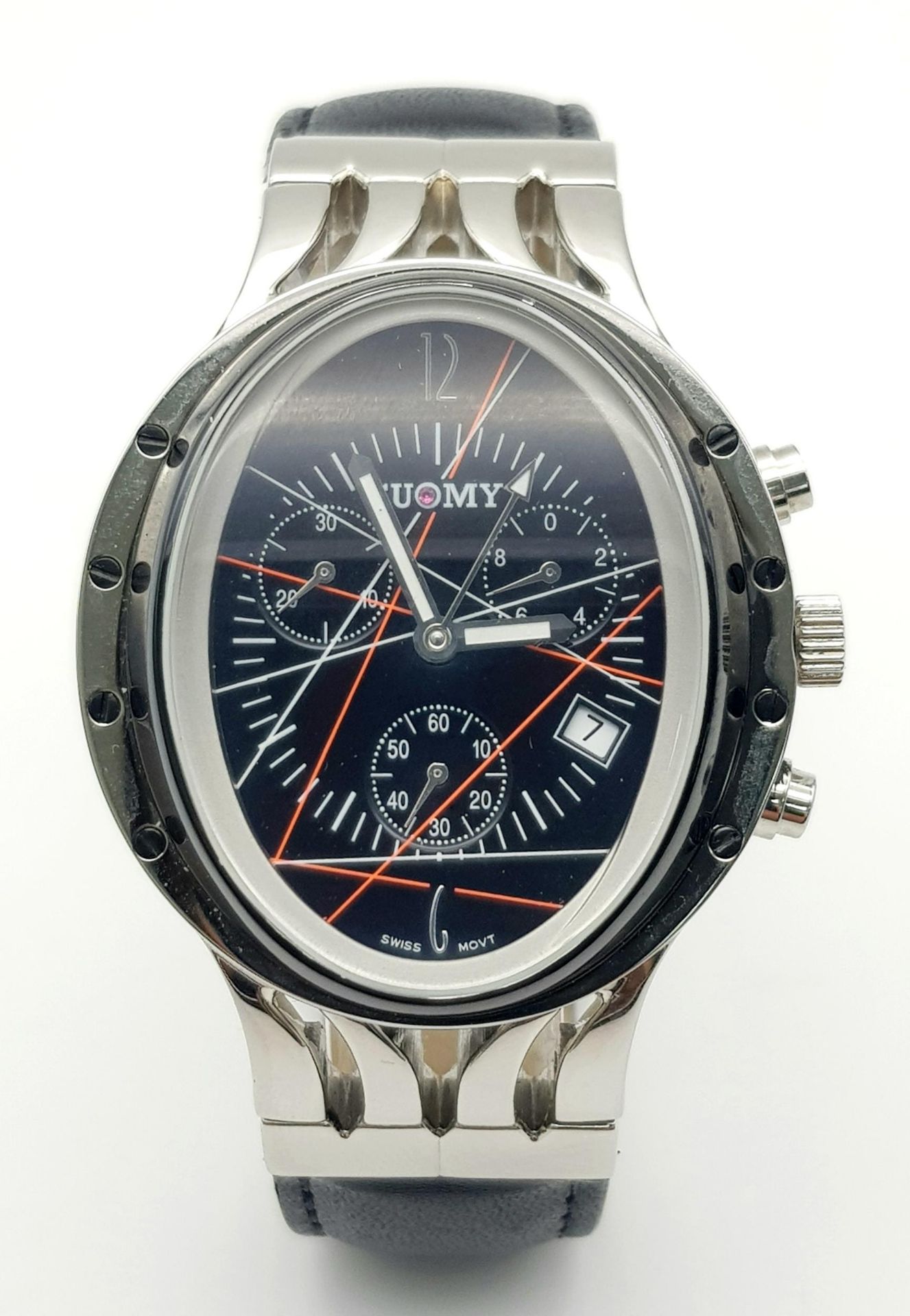 A Rare Limited Edition Italian Sports Chronograph Watch by Suomy Racing. Antonio Bonfiglio Design,