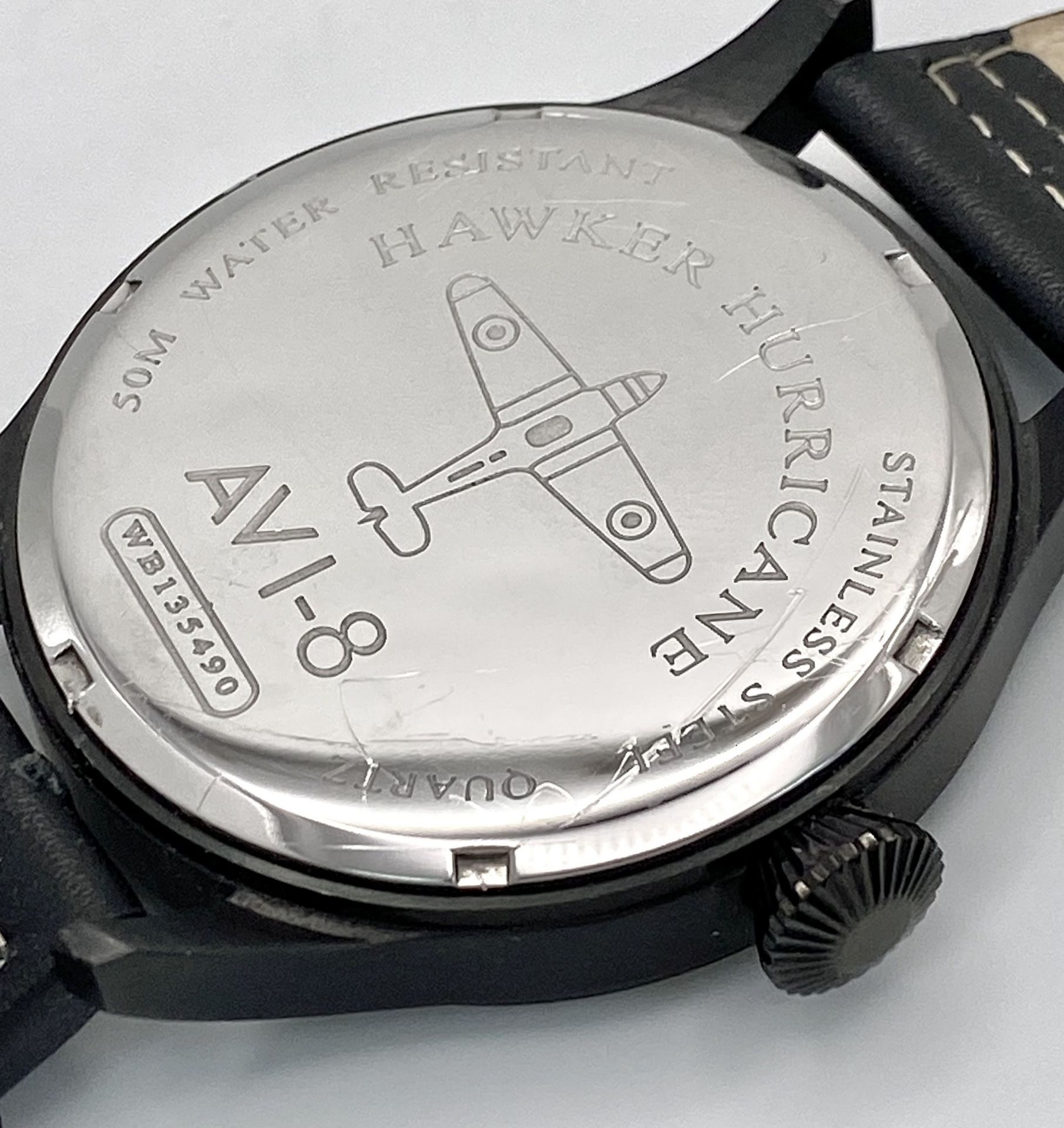 A Men’s Limited Run ‘Hawker Hurricane’ Pilots Date Watch by AVI8. 50mm Including Crown. Full Working - Bild 6 aus 9