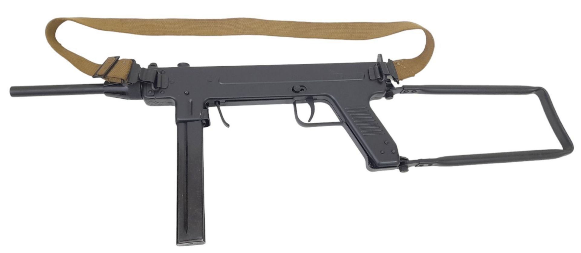 A Deactivated Danish Madsen M46 9mm Sub Machine Gun. Introduced in 1946 and replaced in 1950 with - Bild 3 aus 6