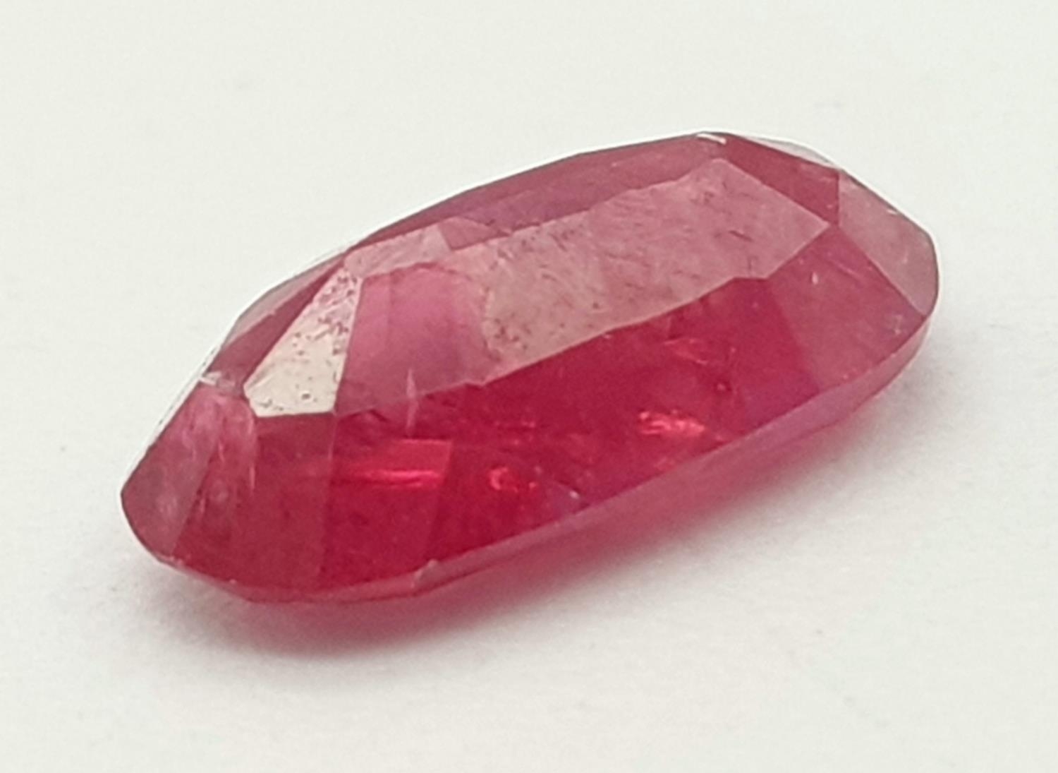 A 1.47ct Untreated Mozambique Ruby Gemstone - GFCO Swiss Certified. - Image 2 of 5