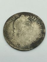 1696 WILLIAM III (WILLIAM OF ORANGE) SILVER SHILLING. Condition worn/Almost fair.