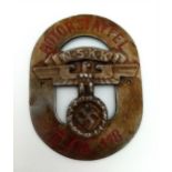 3rd Reich NSKK (Transport Corps) Unit 118 Motor Squadron Sleeve Badge.