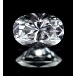 A 0.750ct Oval Shaped Diamond. VVS2 clarity. D colour. Comes with an IDL certificate.