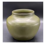 A Tea-Dust glazed jar, with Qing dynasty Emperor Qian Long mark. Diameter of Top 15cm, Diameter of