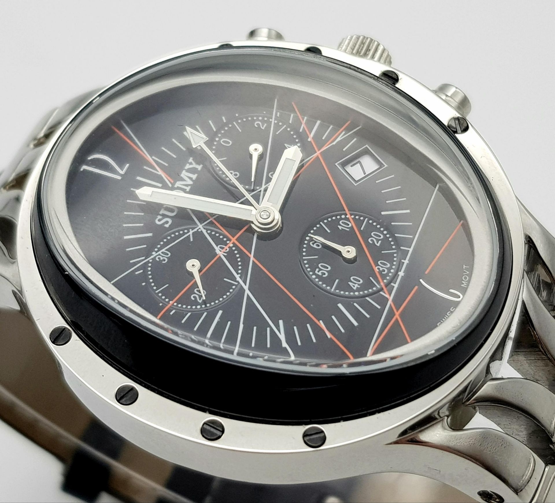 A Rare Limited Edition Italian Sports Chronograph Watch by Suomy Racing. Antonio Bonfiglio Design, - Bild 3 aus 6