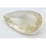 A 21.05ct Rutile Quartz Gemstone - GFCO Swiss Certified.