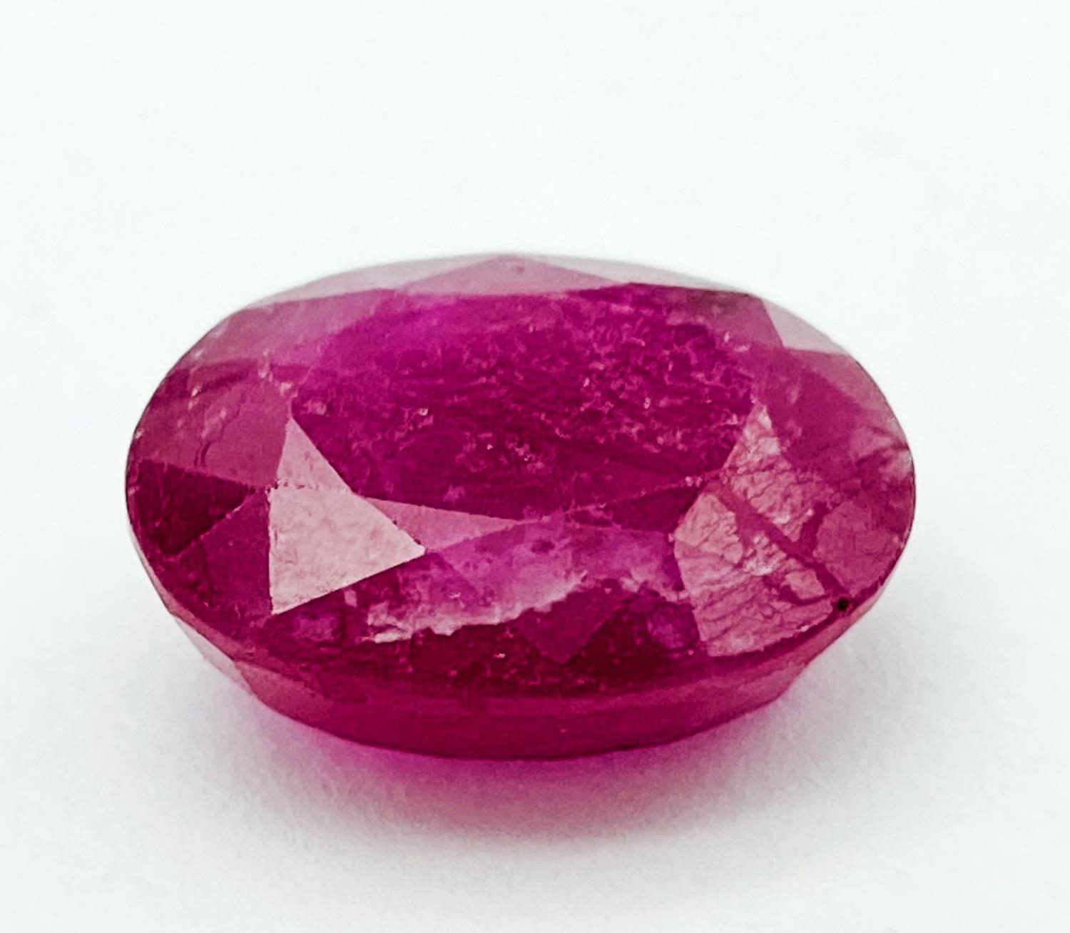 A 6.51ct Natural Ruby Gemstone - GFCO Swiss Certified.