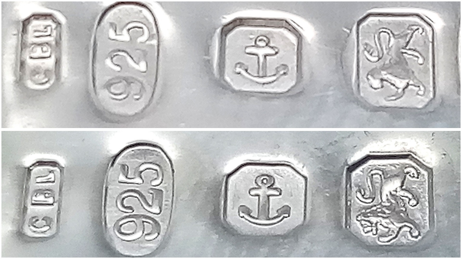 2 X STERLING SILVER RECTANGULAR ST CHRISTOPHERS. 2.8cm and 3.4cm length. 6.1g total weight. Ref: - Image 4 of 4