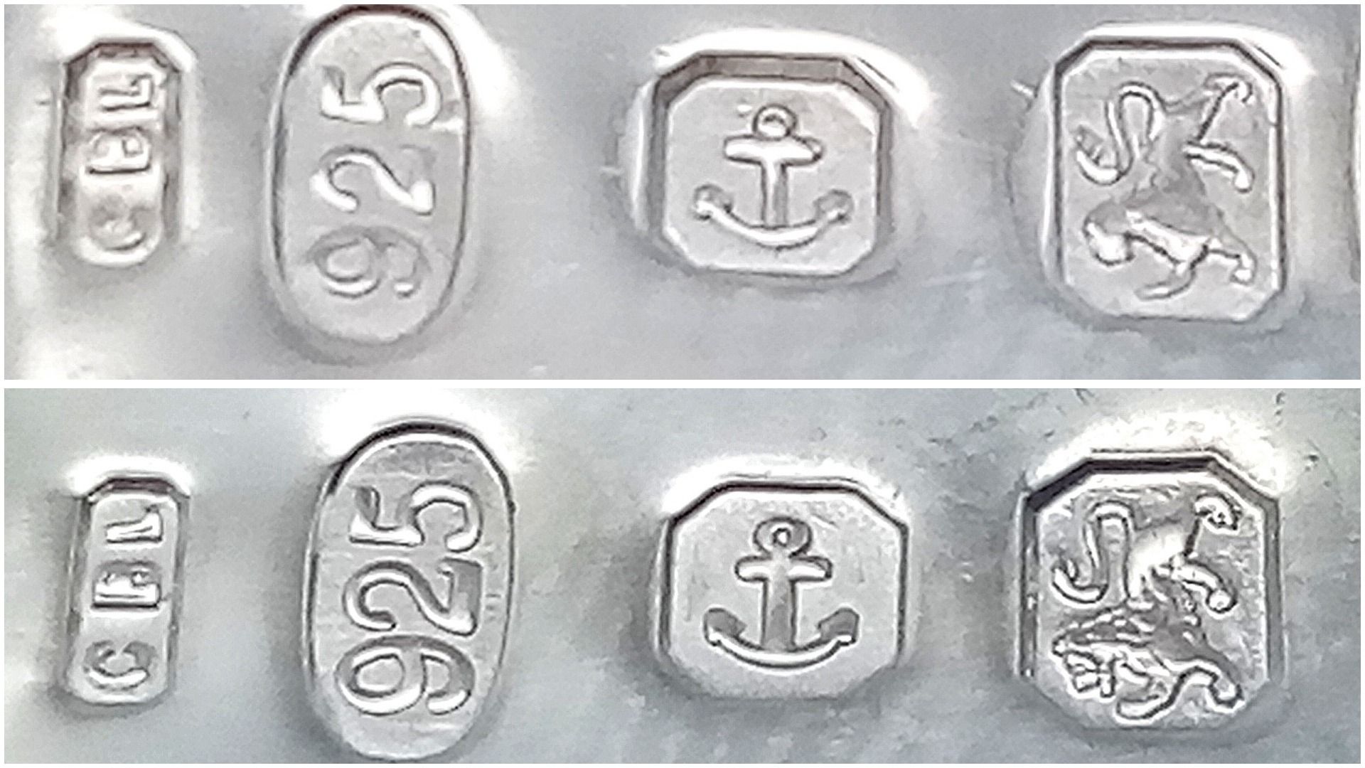 2 X STERLING SILVER RECTANGULAR ST CHRISTOPHERS. 2.8cm and 3.4cm length. 6.1g total weight. Ref: - Bild 4 aus 4