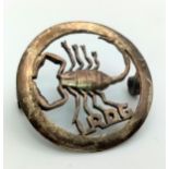 WW2 Silver Long Range Desert Group Cap Badge. With Egyptian Hallmark, (most likely Cairo).